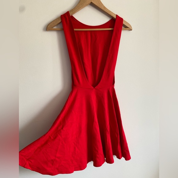 American Apparel red skater dress - Picture 3 of 10